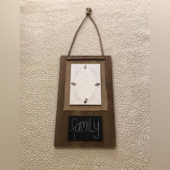 Enchante Burlap Chalkboard Family Photo Picture Note Farmhouse Decor Board
Frame - Picture 6 of 13